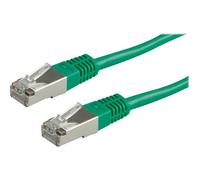 VALUE - Cordon de raccordement - RJ-45 (M) pour RJ-45 (M) - 50 cm - SFTP, PiMF - CAT 6e - moulé, bloqué - vert