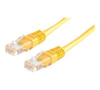 VALUE - Cordon de raccordement - RJ-45 (M) pour RJ-45 (M) - 50 cm - UTP - CAT 6 - moulé, bloqué - jaune
