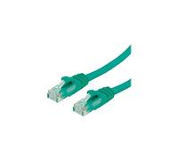 VALUE Cordon LAN Cat 6A Component Level | Câble réseau UTP Ethernet avec connecteur RJ45 | vert 0,5 m
