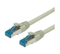 VALUE - Cordon de raccordement - RJ-45 (M) pour RJ-45 (M) - 7 m - SFTP, PiMF - CAT 6a - sans halogène, moulé, sans crochet - gris