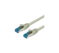 VALUE - Cordon de raccordement - RJ-45 (M) pour RJ-45 (M) - 7 m - SFTP, PiMF - CAT 6a - sans halogène, moulé, sans crochet - gris