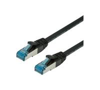 VALUE - Cordon de raccordement - RJ-45 (M) pour RJ-45 (M) - 7 m - SFTP, PiMF - CAT 6a - sans halogène, moulé, sans crochet, bloqué - noir