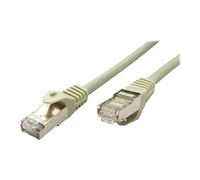 VALUE - Cordon de raccordement - RJ-45 (M) pour RJ-45 (M) - 90 m - SFTP, PiMF - CAT 6a - sans halogène, moulé, solide - gris