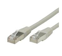 VALUE Cordon LAN Cat 6 Cable réseau S-FTP Ethernet avec connecteur RJ45 gris 2 m