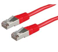 VALUE Cordon LAN Cat 6 Cable réseau S-FTP Ethernet avec connecteur RJ45 rouge 1 m