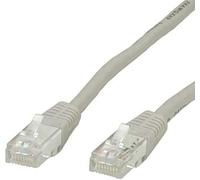 VALUE Cordon LAN Cat 6 | Câble réseau UTP Ethernet avec connecteur RJ45 | gris 1 m