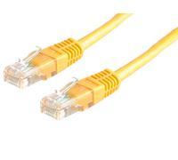 Value Cordon LAN Cat 6 | Câble réseau UTP Ethernet avec connecteur RJ45 | jaune 0,5 m