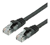 Value 21.99.1085 RJ45 Câble réseau, câble patch CAT 6 U/UTP 10.00 m noir 1 pc(s)