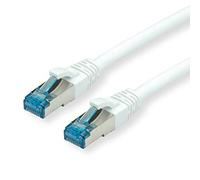 VALUE Cordon LAN Cat 6A | Component Level | Câble réseau S/FTP Ethernet avec connecteur RJ45 | blanc 1 m
