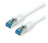 VALUE Cordon LAN Cat 6A | Component Level | Câble réseau S/FTP Ethernet avec connecteur RJ45 | blanc 2 m