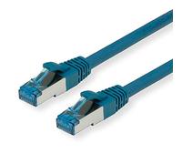 VALUE Cordon LAN Cat 6A | Component Level | Câble réseau S/FTP Ethernet avec connecteur RJ45 | bleu 1 m