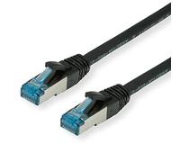 Value 21.99.1967 RJ45 Câble réseau, câble patch CAT 6a S/FTP 10.00 m noir 1 pc(s)