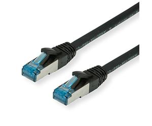 Value Cordon LAN Cat 6A | Component Level | Câble réseau S/FTP Ethernet avec connecteur RJ45 | noir 2 m