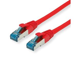 Value Cordon LAN Cat 6A | Component Level | Câble réseau S/FTP Ethernet avec connecteur RJ45 | rouge 2 m