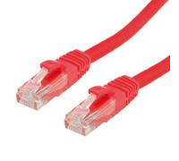 VALUE - Cordon de raccordement - RJ-45 (M) pour RJ-45 (M) - 2 m - UTP - CAT 6a - moulé, sans crochet - rouge, RAL 3000