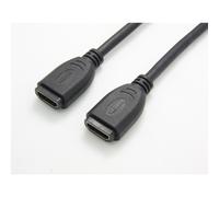 VALUE Coupleur HDMI Femelle vers HDMI Femelle 0.2m - Connecteurs Type A (Standard) - Câble Noir - Profondeur 0.2mm - Raccordement HDMI Femelle