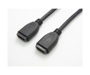 VALUE Coupleur HDMI Femelle vers HDMI Femelle 0.2m - Connecteurs Type A (Standard) - Câble Noir - Profondeur 0.2mm - Raccordement HDMI Femelle