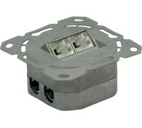 VALUE Embase double Cat.6A (Classe EA), STP, horiz., blanc pur