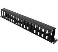 VALUE Face avant 19" 1 UH avec canal de triage 40 x 60 mm, noir