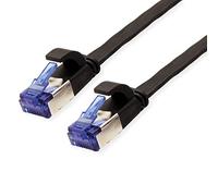 Value FTP PatchCord Cat.6A/Class EA, Flat, Black, 0.5m