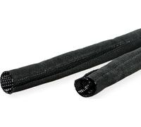 VALUE Gaine tissée SNAP pour regroupement de câbles, noir, 2,5 m