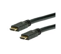 VALUE HDMI avec câble Ethernet HDMI (M) pour HDMI (M) 20 m blindé noir support 4K