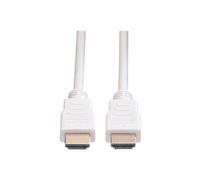 VALUE High Speed - Câble HDMI avec Ethernet - HDMI mâle pour HDMI mâle - 3 m - blindé - blanc