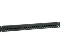 VALUE Kat.5e (Class D) 19" patch panel, 24P, ungeschirmt, schwarz