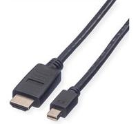 VALUE Mini DisplayPort Câble, Mini DP - HDTV, M/M, noir, 1 m Noir G