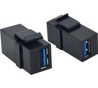VALUE Module Keystone USB 3.2 Gen 1, type A/A, noir