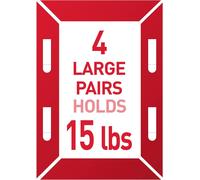 Value Pack of 4 x 2 Pairs of Hanging Strips,Medium Size,8 x 2 Pairs Large-Damage Free Hanging