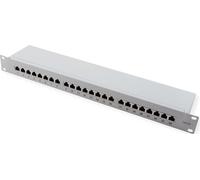 VALUE Panneau de brassage cat.6A (classe EA) 19", 24 P, blindé, gris