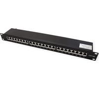VALUE Panneau de brassage cat.6A (classe EA) 19", 24 P, blindé, noir