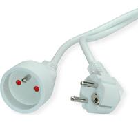 VALUE Rallonge à contact de protection, 230VAC, version UTE, blanc, 10 m