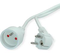 VALUE Rallonge à contact de protection, 230VAC, version UTE, blanc, 5 m