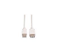 VALUE - Rallonge de câble USB - USB (F) pour USB (M) - USB 2.0 - 1.8 m - blanc