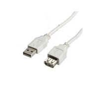 VALUE - Rallonge de câble USB - USB (F) pour USB (M) - USB 2.0 - 80 cm - blanc