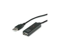 VALUE - Rallonge de câble USB - USB (M) pour USB (F) - USB 2.0 - 30 m - actif - noir
