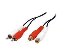 VALUE - Rallonge de câble vidéo / audio - RCA mâle pour RCA femelle - 10 m - blindé - noir