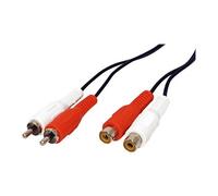 VALUE - Rallonge de câble vidéo / audio - RCA mâle pour RCA femelle - 5 m - blindé - noir