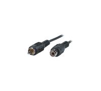VALUE - Rallonge de câble vidéo - RCA mâle pour RCA femelle - 5 m - blindé - noir