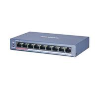 Value Series DS-3E0109P-E/M(B) - Commutateur - non géré - 8 x 10/100 (PoE) + 1 x 10/100 - de bureau - PoE (60 W)