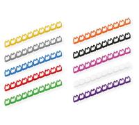 VALUE Set de marquage de câbles pour câbles patch, 4-5,5mm, 10 x 10 pcs, multicolore