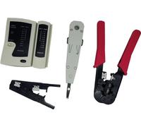 VALUE Set d'outils pour réseau, 4 pièces, avec sacoche