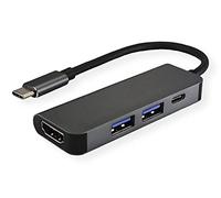 VALUE Station d'accueil USB Type C, HDMI 4K, 2 Ports USB Type A + Type C PD (Power Delivery)