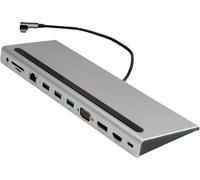 VALUE Station d'accueil USB type C multiports, 4K HDMI/DP, VGA, USB, Card Reader, PD, Gigabit Ethernet, Audio