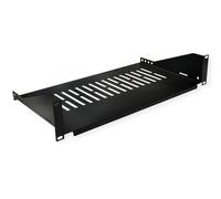 VALUE Support d'appareils 19", 485 x 250mm, 2U, Max. 10kg, Noir