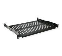 VALUE Support d'appareils 19", 485 x 350mm, Max. 25kg, Noir
