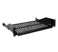 VALUE Support d'appareils 19", 485 x 350mm, Max. 25kg, Noir