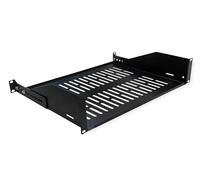 VALUE Support d'appareils 19 Pouces 2 U, P : 350 mm, Max. 25 kg, Forme en U, Noir